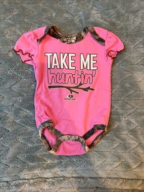 Mossy Oak Hot Pink 'Take Me Huntin'' Infant One-Piece
